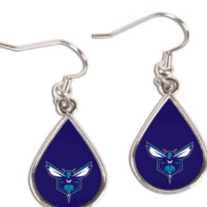 Charlotte Hornets WinCraft Tear Drop Dangle Earrings